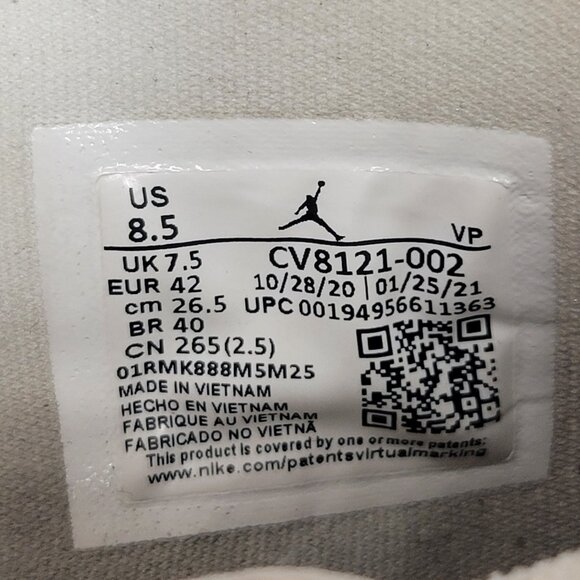 Jordan Delta 2 Grape Ice Men's 8.5 CV8121-002 - Picture 11 of 11